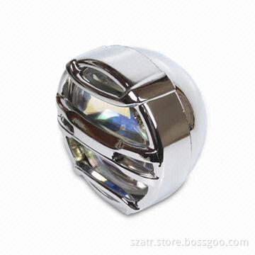 55W Car Fog Lamp, Made of Chrome-plated Metal or Plastic
